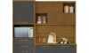 Mueble de Cocina Modular IMPERATRIZ Marron/Gris Oscuro