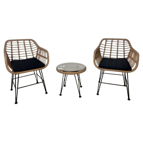 SET DE JARDIN METAL Y SIMIL RATÁN SET DE JARDIN METAL Y SIMIL RATÁN