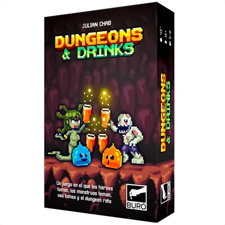 Juego De Mesa Dungeons Y Drinks Cartas Buró 2-6 Pers. Juego De Mesa Dungeons Y Drinks Cartas Buró 2-6 Pers.