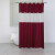 Cortina Baño con Transparencia Bukara con Argollas 180 x 180 cm BORDO