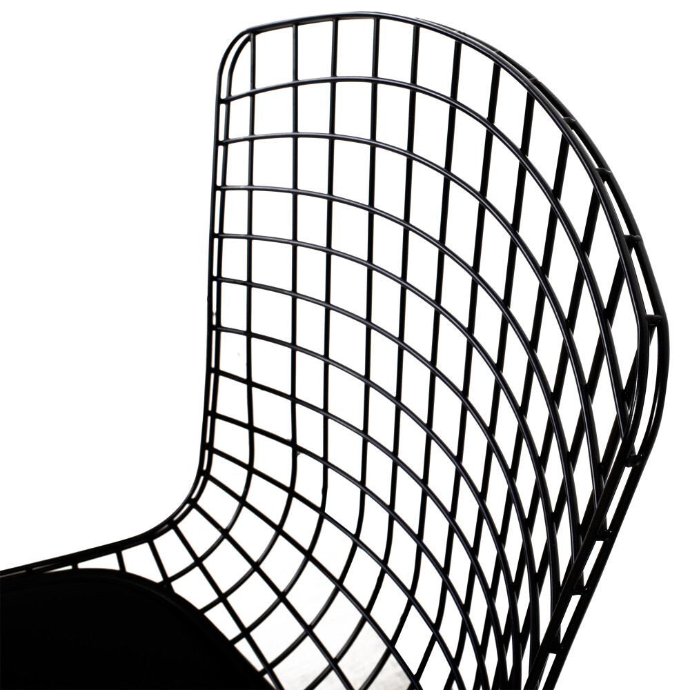 SILLA METAL NEGRO BERTOIA C-451