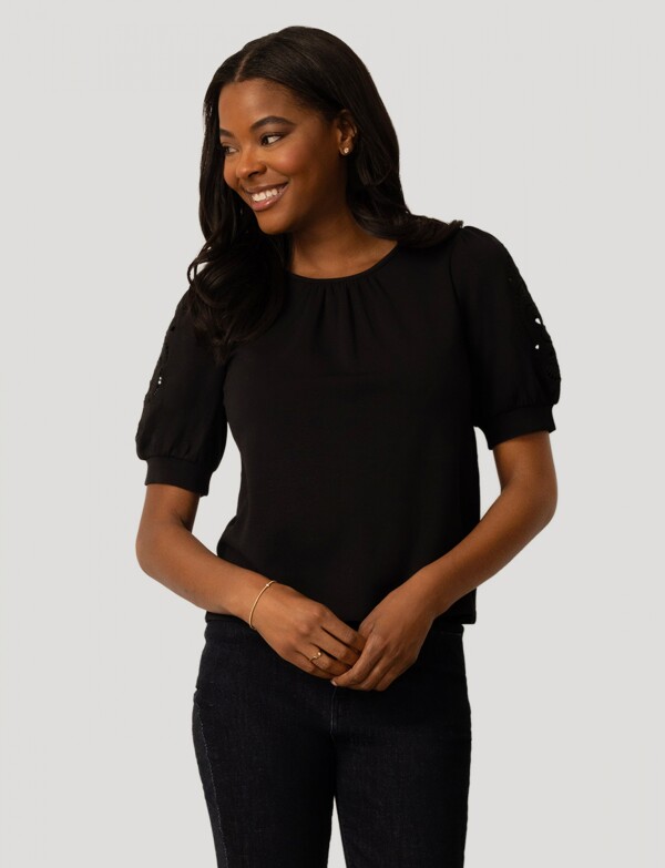 Blusa Manga Calada NEGRO