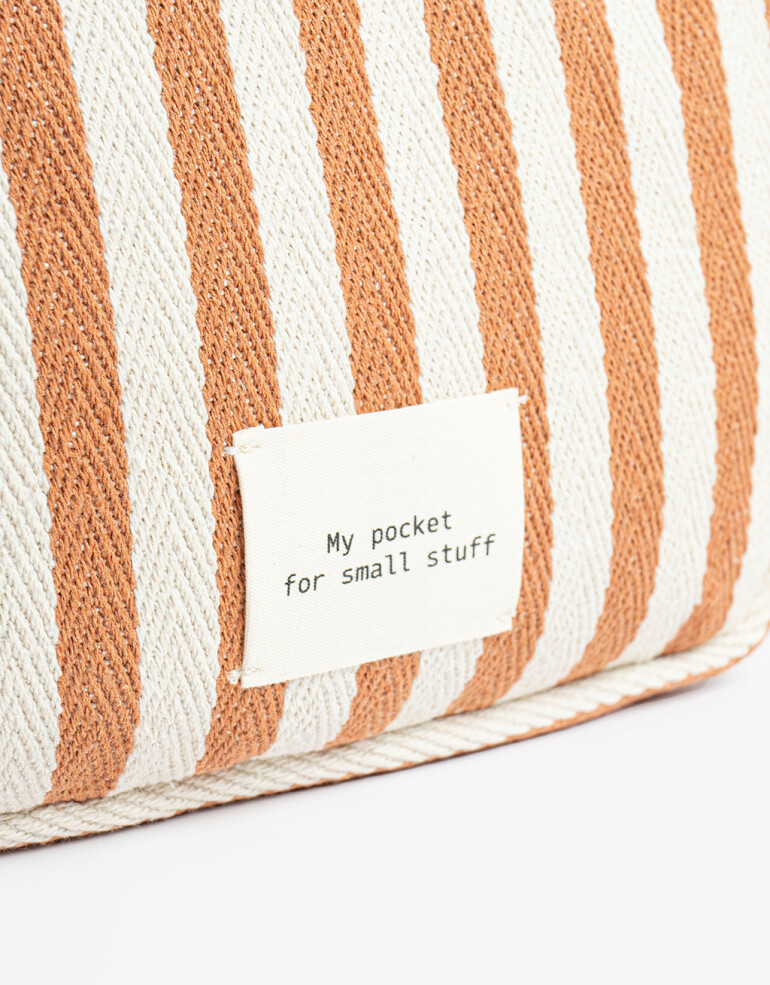 Porta Cosméticos Portacosméticos Rayado - Rosa Claro