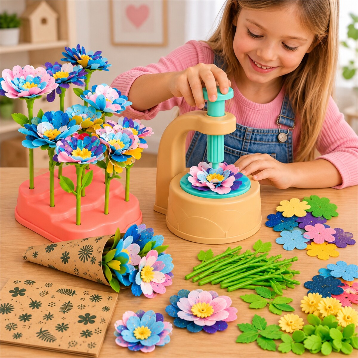 Kit Máquina para Hacer Flores - Verde 1 