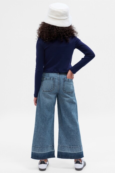 Jean High Stride Ankle Niña Medium Wash