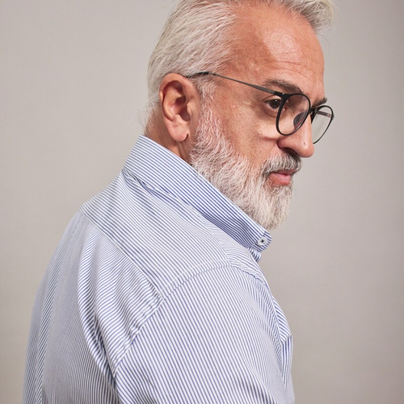 CAMISA OXFORD BLANCO RAYA AZUL