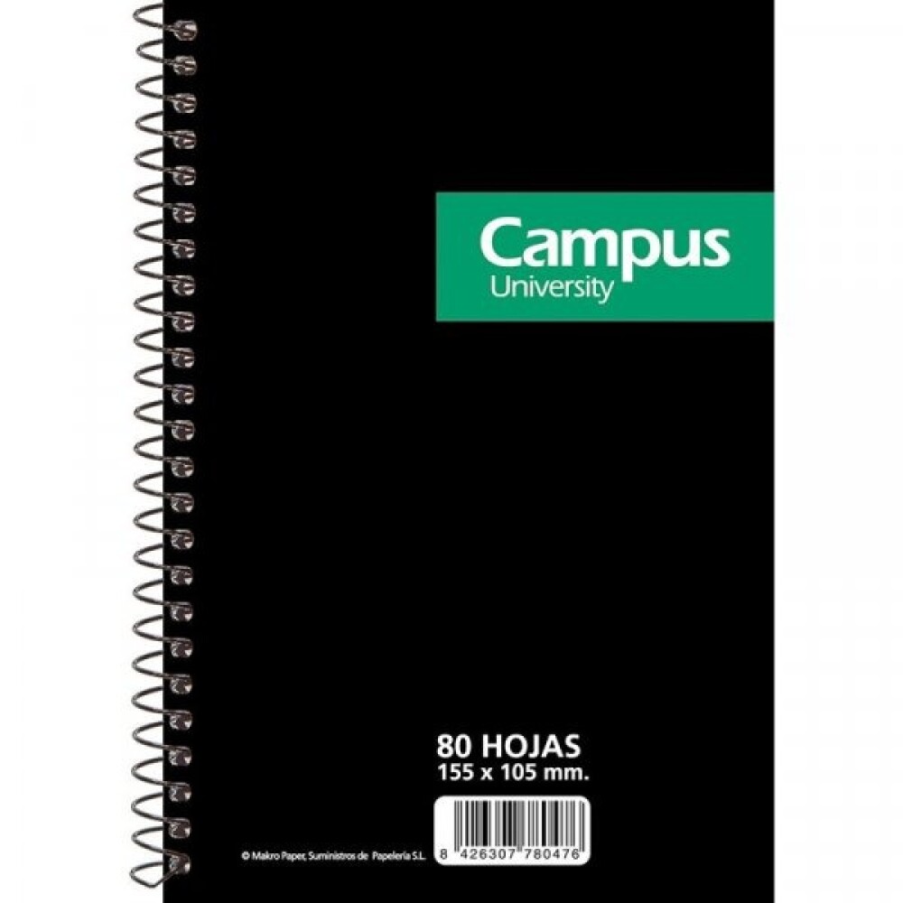 Libreta Con Espiral Cuadriculada 80 Hojas Campus Tapa Flex #Libreta Con Espiral Cuadriculada 80 Hojas Campus Tapa Flex