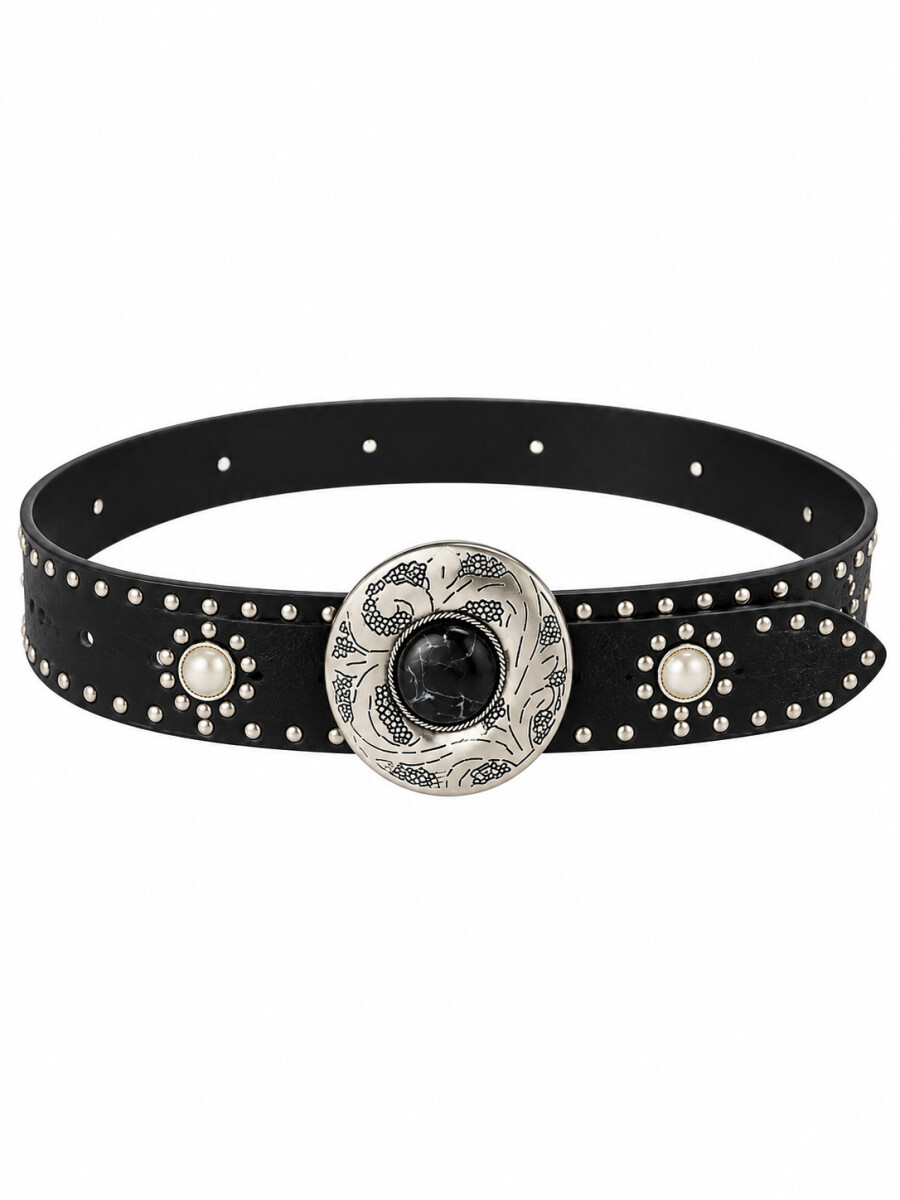 CINTO MAGNOLIA - NEGRO. 
