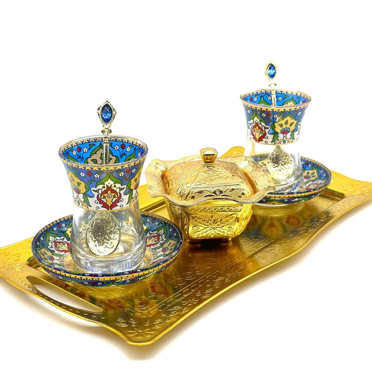 Set de té para dos personas color plato ceramica - 9 