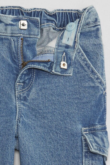 Jean Wide Leg Toddler Niña Light Wash