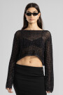CROP SWEATER Black
