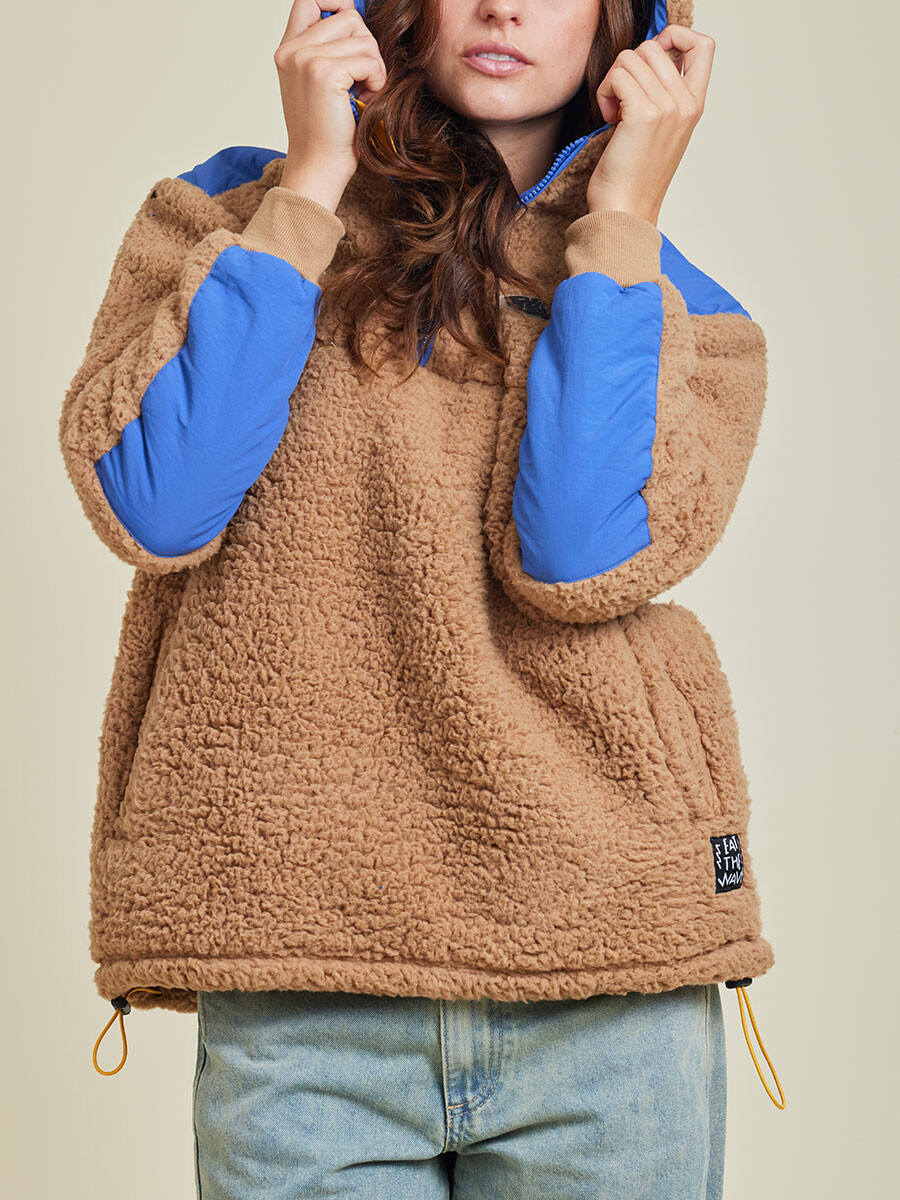 CANGURO S/C ELLES ( SHERPA ) RUSTY - Caramelo 