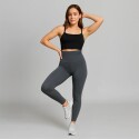 CALZA TIRO ALTO LYCRA CON ALGODÓN GRIS