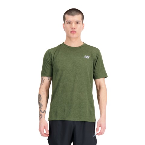 Remera New Balance de Hombre - MT21262KMU GREEN