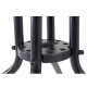 Mesa de exterior de hierro redonda negra 80 cm. Mesa de exterior de hierro redonda negra 80 cm.