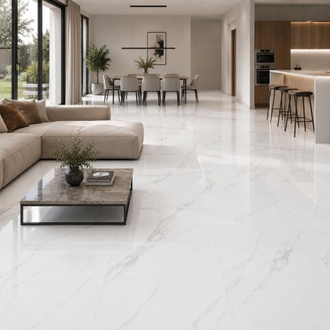 Porcelanato Carrara Glow 60x120 cm rectificado y Pulido Porcelanato Carrara Glow 60x120 Cm Rectificado Y Pulido
