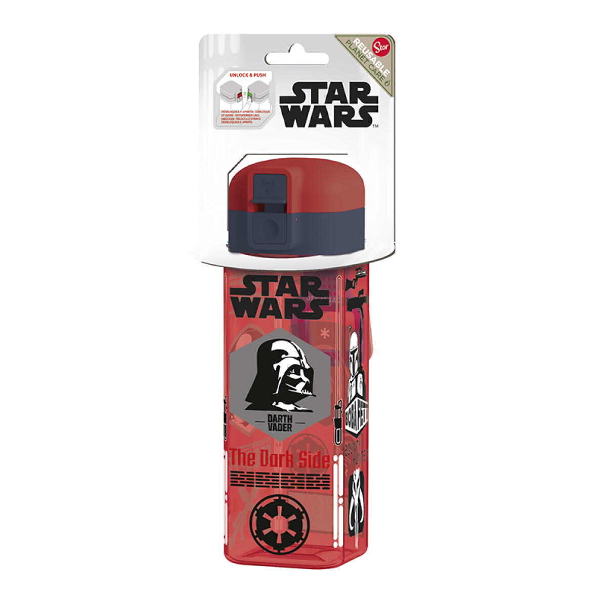 Botella infantil Star Wars Safety Lock de 550 ml 