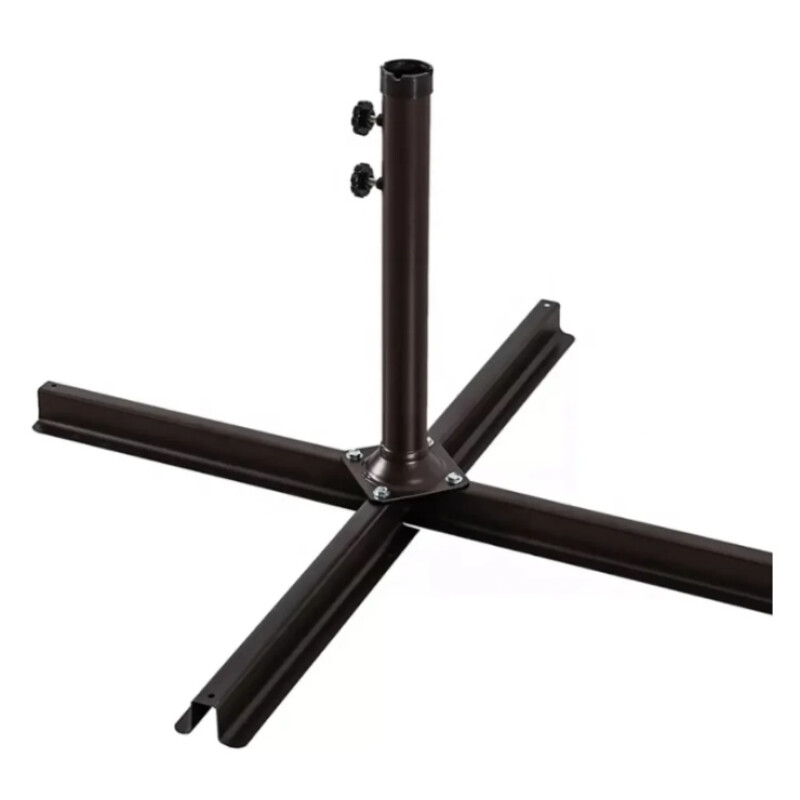 Sombrilla Banana Exterior Para Jardín Con Patas De Hierro Beige