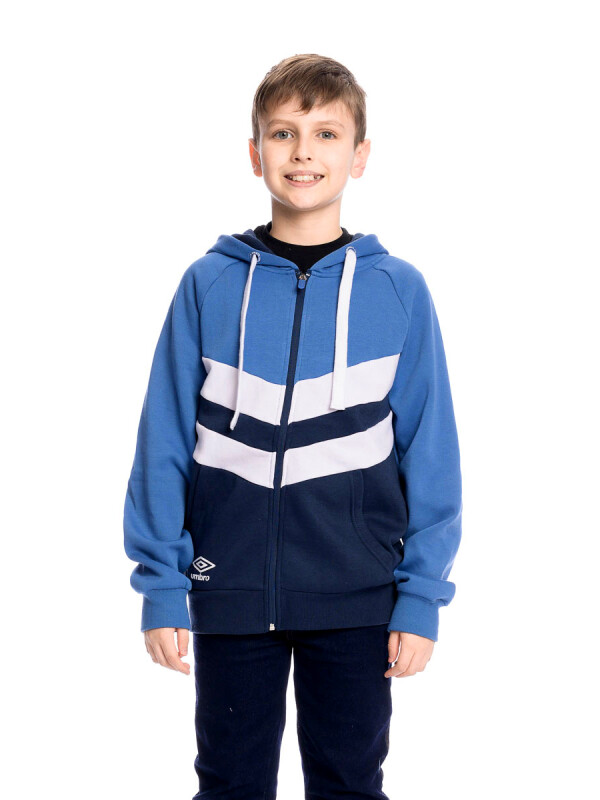 Campera Full Zip Umbro Junior Azu