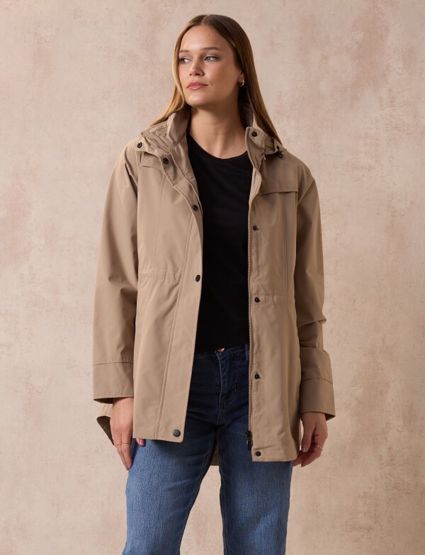 Campera Impermeable BEIGE
