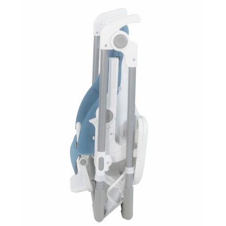 Silla de comer para bebé Bebesit Snack plegable y ajustable gris con cinturón seguro para usar en casa Azul