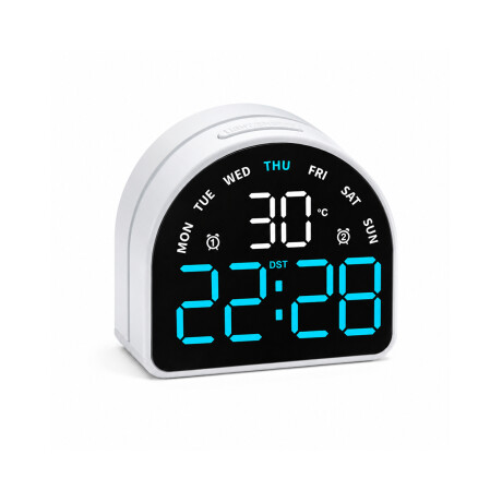 Reloj digital con indicador de temperatura Arco Azul