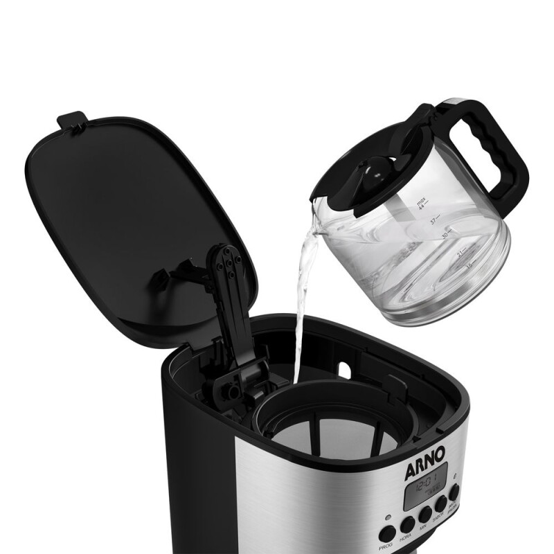 Cafetera de filtro digital Arno New Element | Con tubo mezclador de 1,8 Lts. Cafetera de filtro digital Arno New Element | Con tubo mezclador de 1,8 Lts.