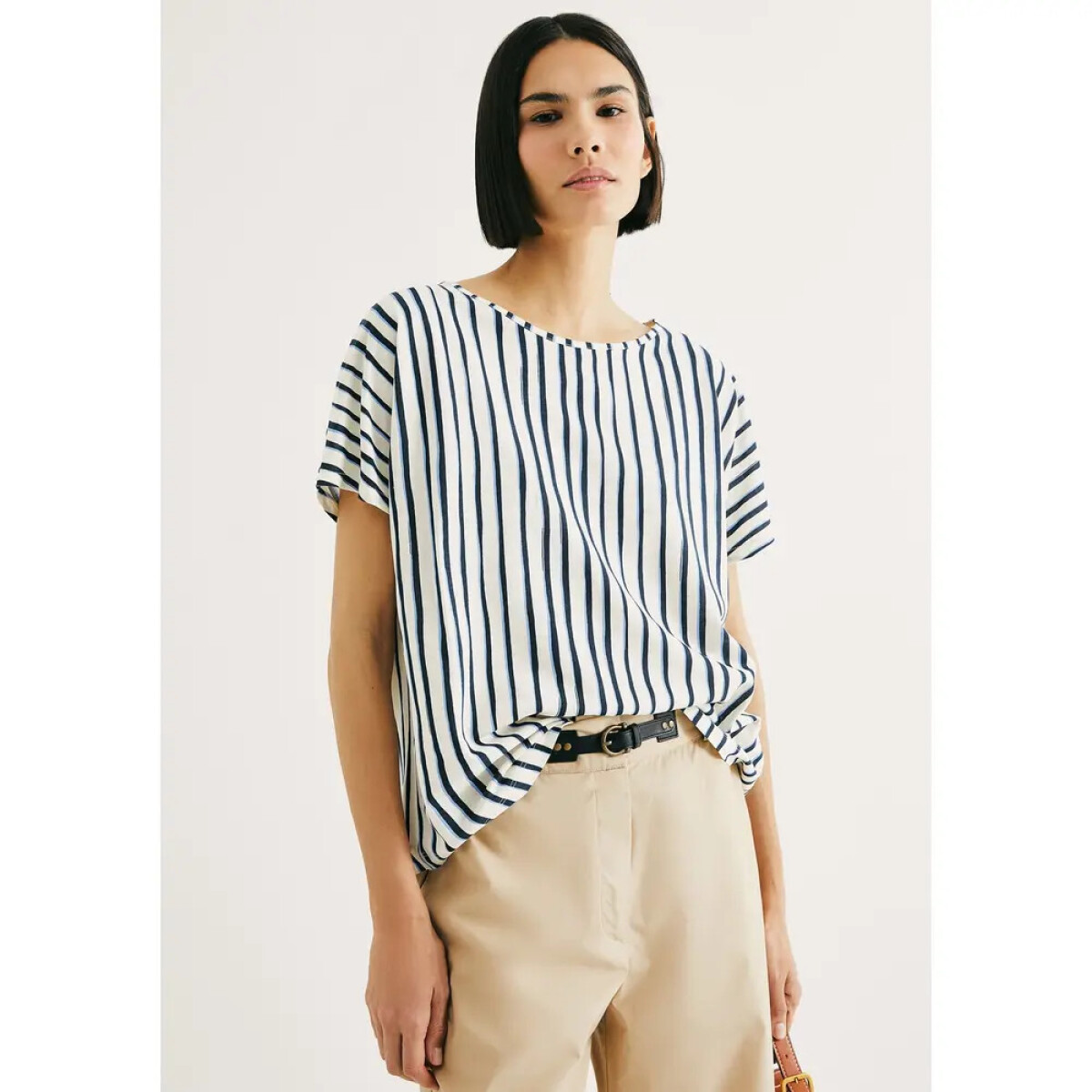 BLUSA MM FEM - BRANCO/AZUL 