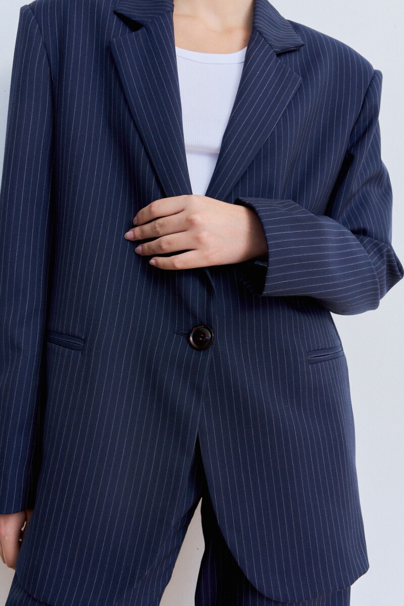 BLAZER Azul Con Lineas