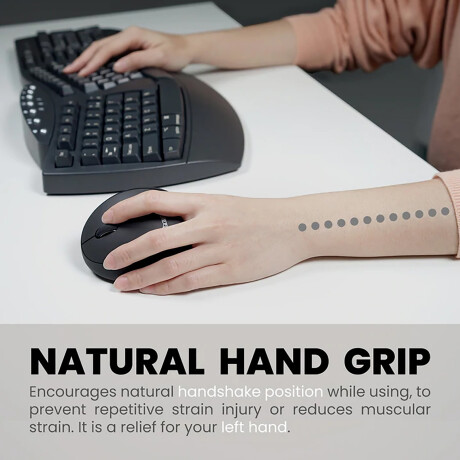 Mini Mouse Zurdo Ergonómico Inalámbrico Perixx 719 001