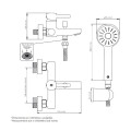 GRIFERÍA MONOCOMANDO EXTERIORGRIFERIA BAÑO DUCHA MODELO LILO NEW CON TRANSFERENCIA FV Grifería Monocomando Exteriorgriferia Baño Ducha Modelo Lilo New Con Transferencia Fv