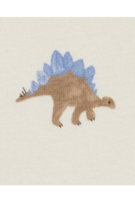 Set tres piezas de algodón, short, musculosa y body, diseño dinos Sin color