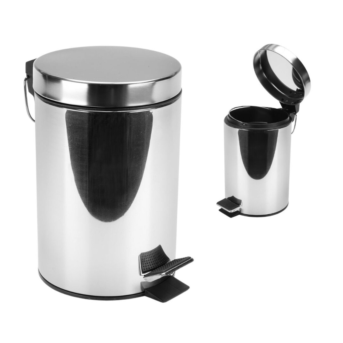 Cesto de basura 3 Litros Residuos Papelera Extraíble Acero Inoxidable cb005 