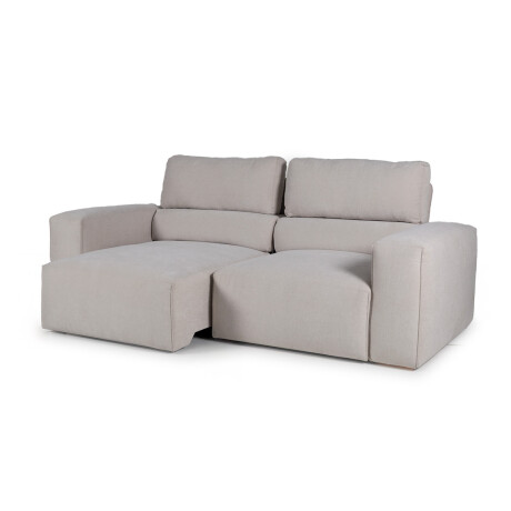 Sofá Cártago (Retráctil) - Tela Microfibra - 3 cuerpos FX4-10 (Beige)