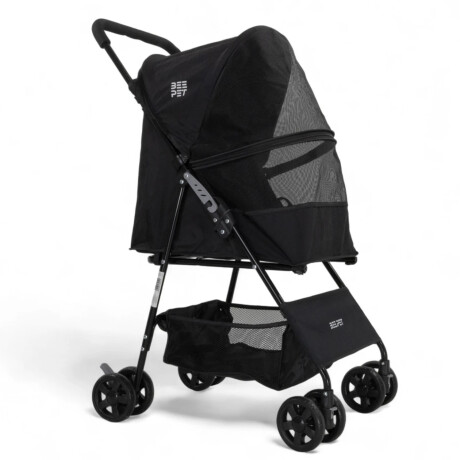 Coche Transportador para Mascotas Plegable BeePet BP003 hasta 15kg Negro