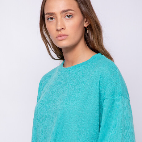 REMERA BLANCA Verde Grecia