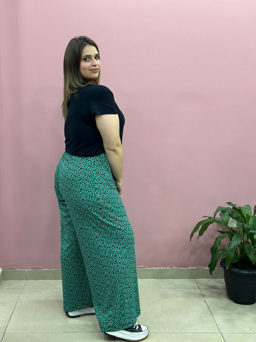Palazo Luciana - Print verde 
