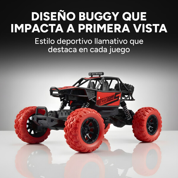Auto A Control Remoto Todoterreno Motion Climb Recargable Color Rojo