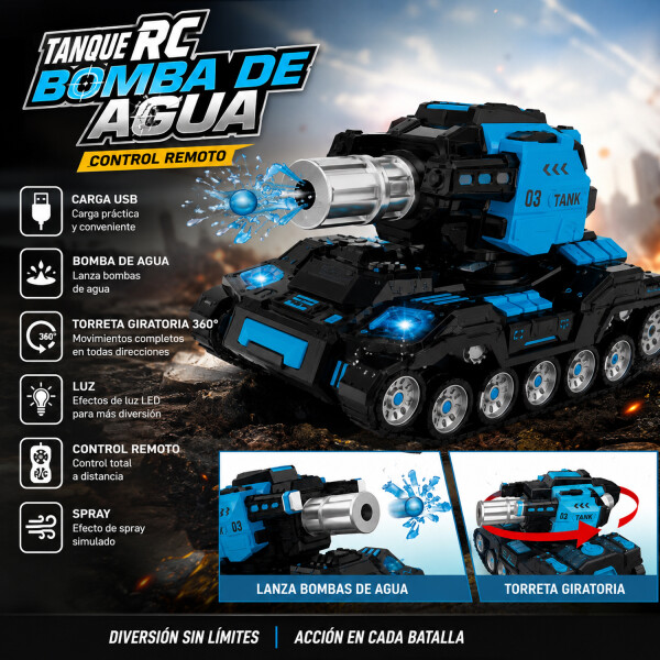 Auto Tanque Infantil Con Control Remoto Jtjug341 TANQUE C/REMOTO JTJUG341