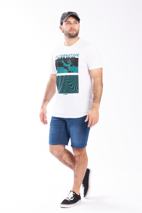 T-SHIRT BURNE DIXIE Blanco