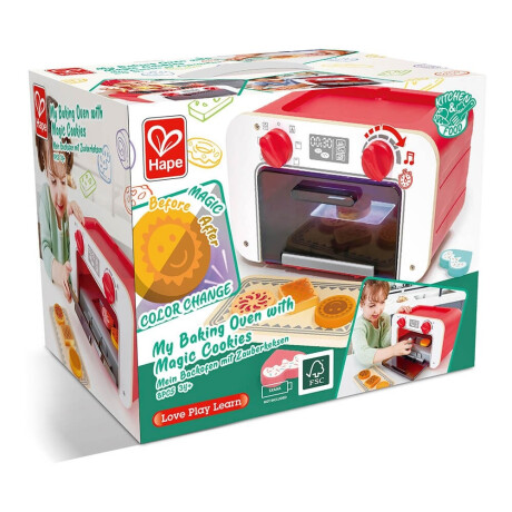 Horno de juguete con bandeja y galletas Horno de juguete con bandeja y galletas