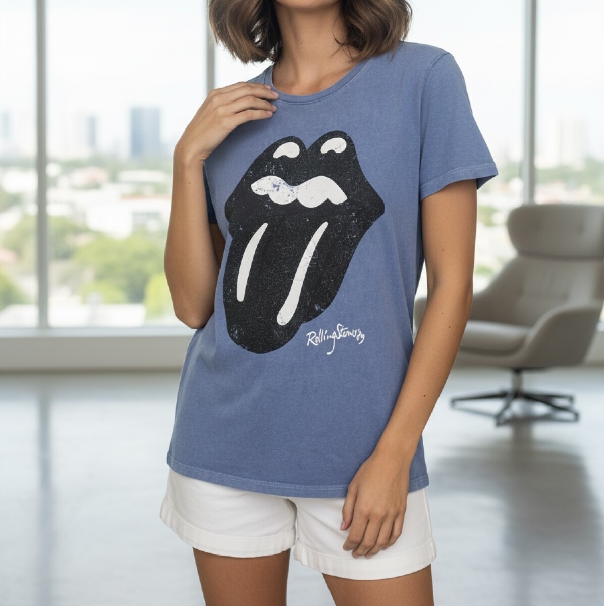 Remera Rolling - Azul 