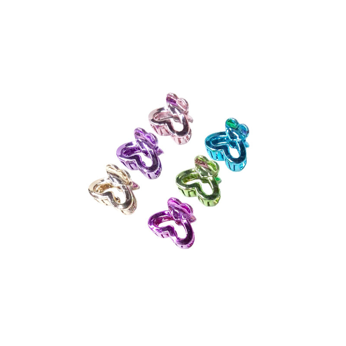 Broches pinzas de colores brillantes 6pcs - Broches Pinzas De Colores Brillantes 6pcs 