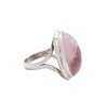 Anillo Oval-Plata 925-Piedra Cuarzo rosa-AN3937 conpiedra