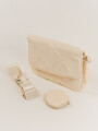 Bolso Satchel Beige