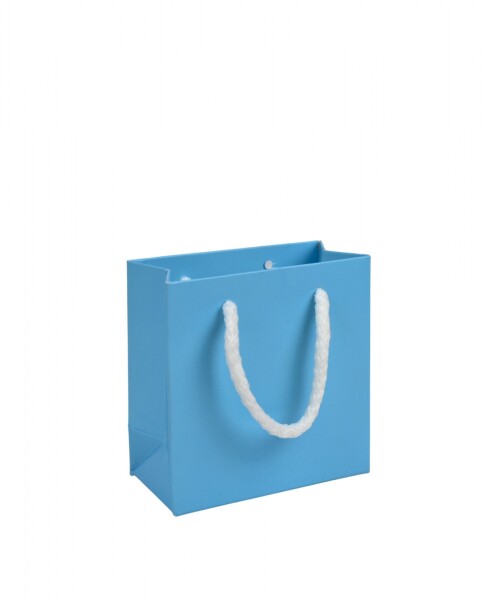 Bolsa cartulina 10x05x10 cm CELESTE