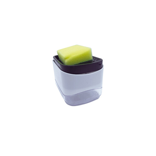 SOPORTE ESPONJA COCINA CON DISPENSADOR DE JABON SOPORTE ESPONJA COCINA CON DISPENSADOR DE JABON