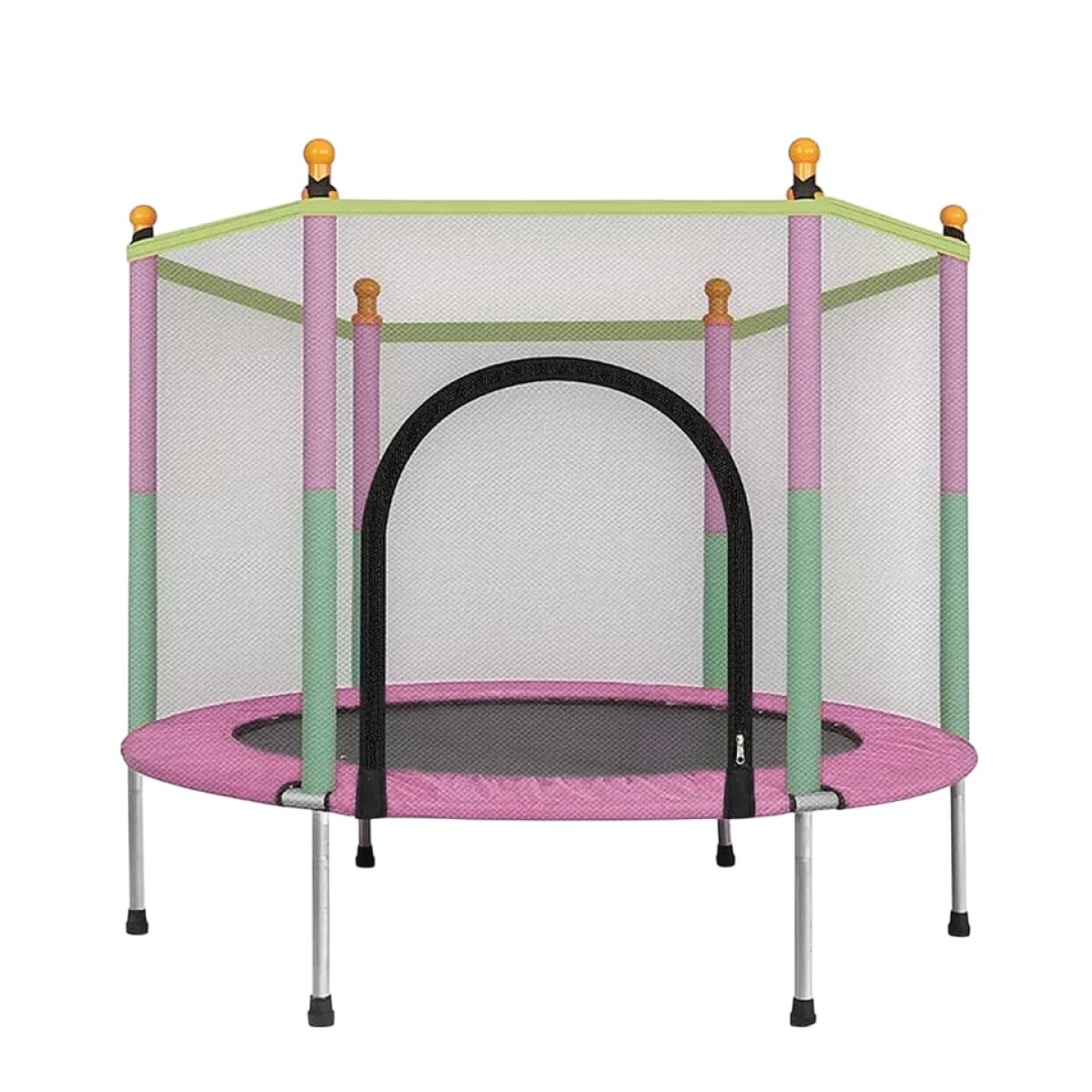 Cama Elastica con Red de Protección 1.40 M - ROSA 