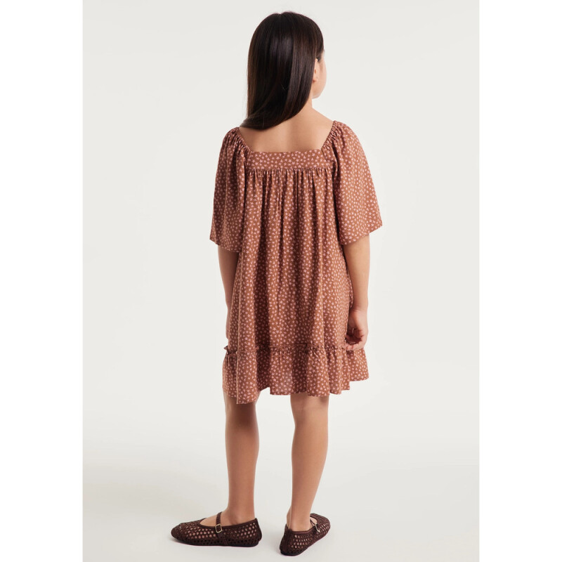 VESTIDO MM FEM MARROM