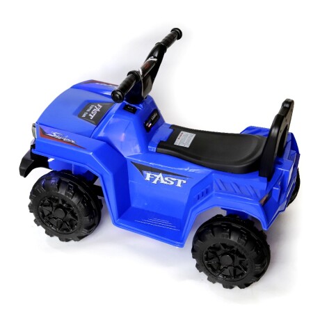 Cuatri para Niños Auto Motor a Batería con Luces y Música Azul